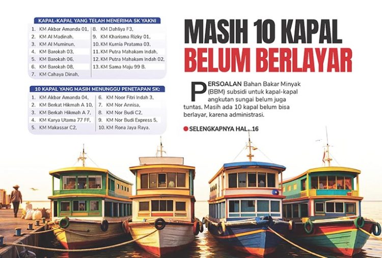Masih 10 Kapal Belum Berlayar