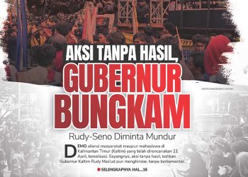Aksi Tanpa Hasil, Gubernur Bungkam Rudy-Seno Diminta Mundur