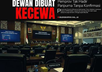 Dewan Dibuat Kecewa, Pemprov Tak Hadir Paripurna Tanpa Konfirmasi