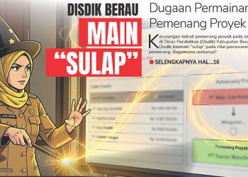 Disdik Berau Main “SULAP”, Dugaan Permainan Pemenang Proyek