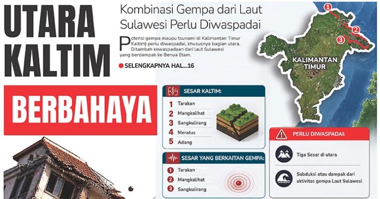 Utara Kaltim Berbahaya, Kombinasi Gempa dari Laut Sulawesi Perlu Diwaspadai