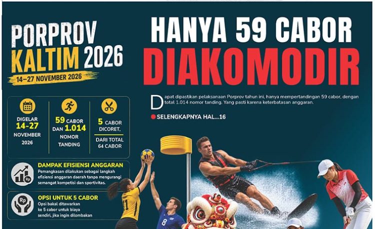 Hanya 59 Cabor Diakomodir